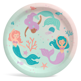 Mermaid Dreams 8.5" Paper Plates - 8 Count